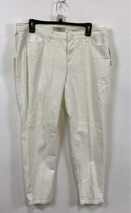 Vintage America White Boho Skinny Jeans - Size 12 alternative image