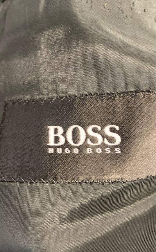 Hugo Boss Mens Black Long Sleeve Single Breasted Notch Lapel Blazer Size Medium image number 7