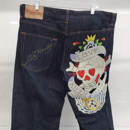 Vintage Ed Hardy By Christian Audigier Denim Jeans 2007 Men’s 42 x 34 alternative image