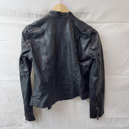 Ralph Lauren Black Lamb Leather Jacket Size 8 alternative image