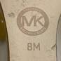 Michael Kors Leather Thong Sandal Beige Women's 8 image number 7