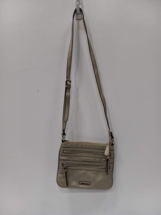 Nine West  Silver Faux Leather Crossbody Bag image number 1