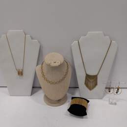 5 Pieces Of Gold-Tone Costume Jewelry