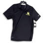 NWT Mens Black NCAA Football Iowa Hawkeyes Dri-Fit Polo Shirt Size Small image number 1