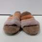 WOMENS BROWN & PINK UGG SLIDES SIZE 11 image number 1