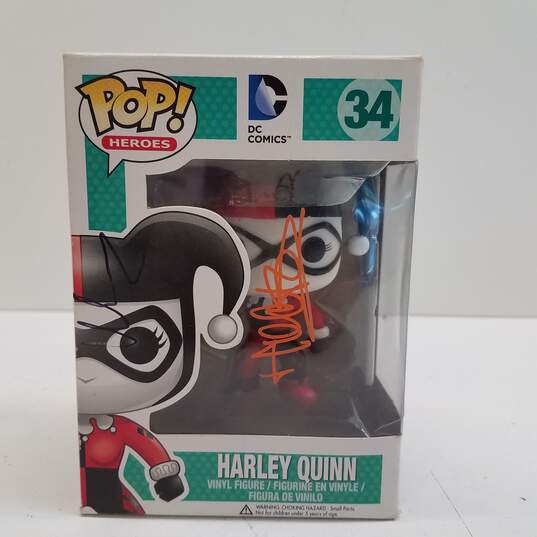 Signed Funko Conquest Exclusive Pop! Harley Quinn #34 Vinyl Figure image number 1