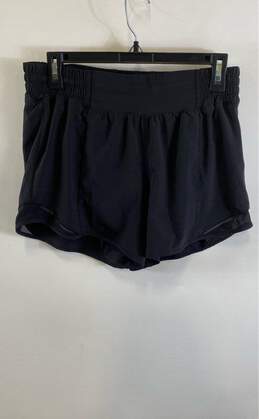 Lululemon Womens Black Elastic Waist Pull-On Athletic Shorts Size Medium