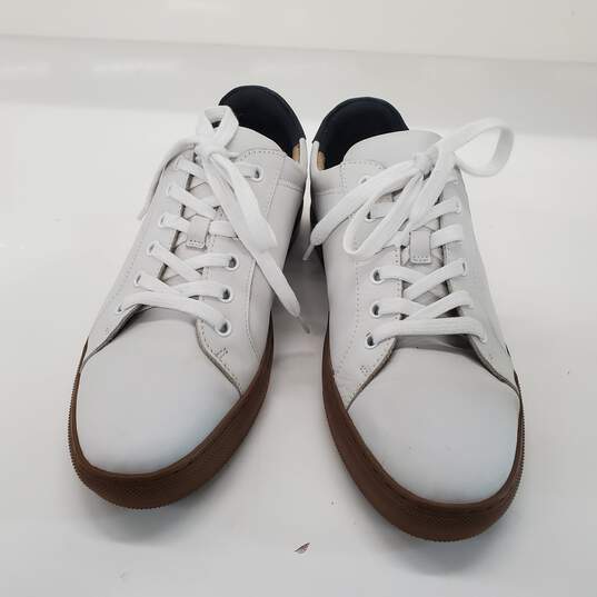 Banana Republic Men's Niklas White Leather Ortholite Sneakers Size 10 image number 2