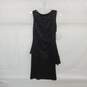 En Focus Studio Black Embellished Ruched Sleeveless Midi Sheath Dress WM Size 6 NWT image number 2