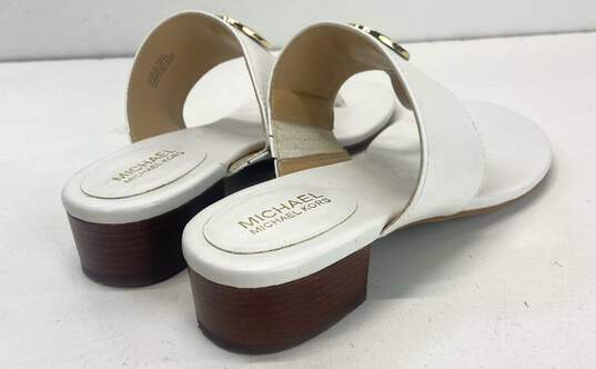 Michael Kors Ireland Leather Thong Sandals White 7.5 image number 5