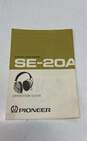 Pioneer Vintage1970's SE-20A White Stereo Headphones W/Case Untested image number 6