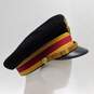 VTG Military Officer Cap Sux Enberg Outfitters Eagle Navy Black Hat image number 2