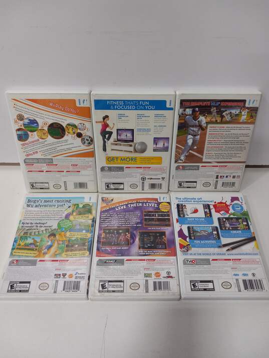 Bundle Of 6 Nintendo Wii Games image number 2