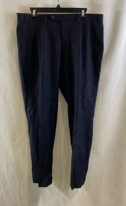 Lauren Ralph Lauren Mens Navy Blue Wool Flat Front Dress Pants Size 36WX29L