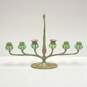 Candelabra Art Nouveau Six -Light Bronze and Glass Tapered Candle Holder image number 1