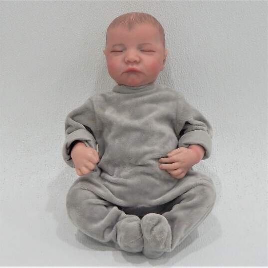 Reborn Realistic Sleeping Baby Boy Doll image number 1
