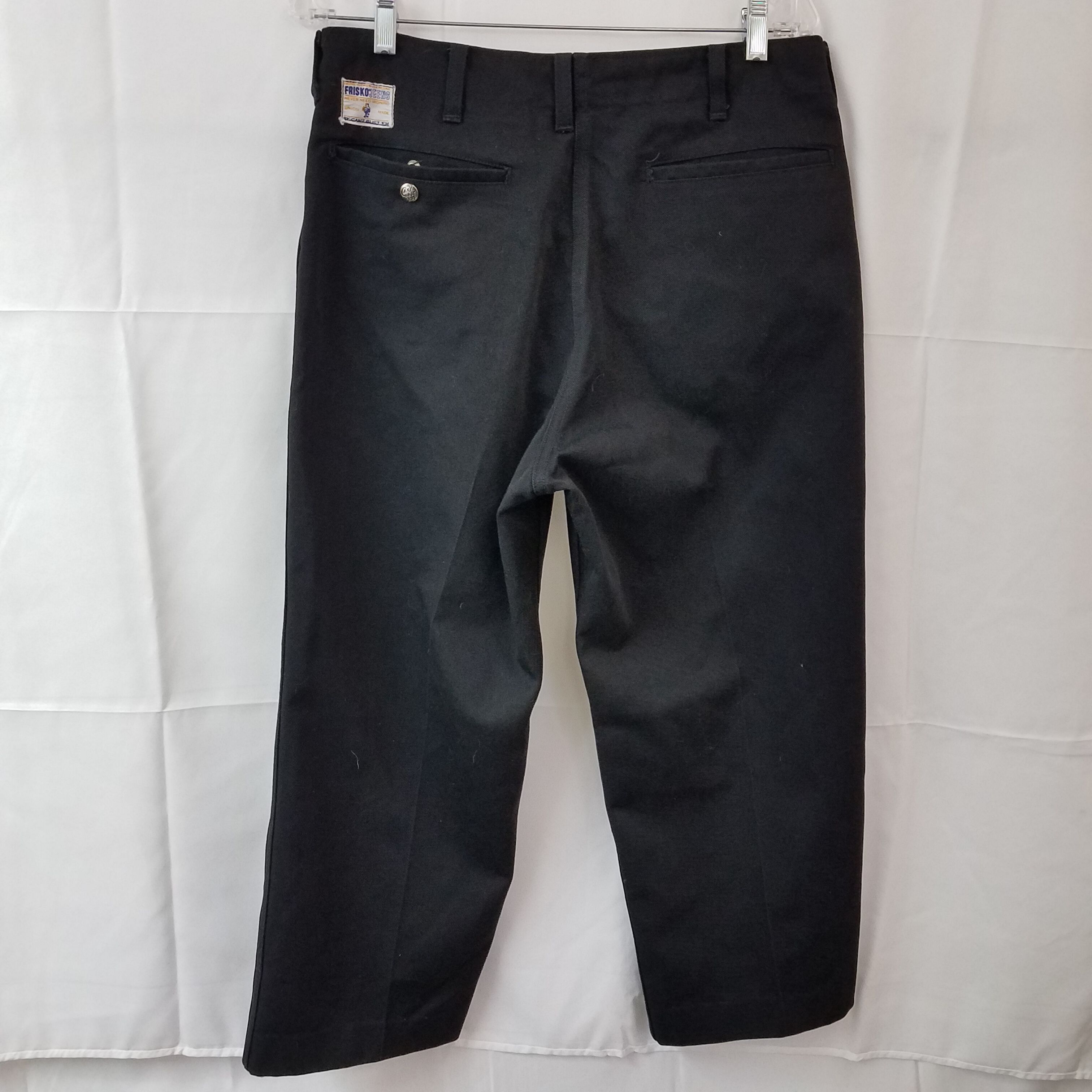 Vintage 1950's Frisko Jeens Can't Bust Em Distressed Black Jeans