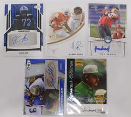 5 Autographed Sports Trading Cards