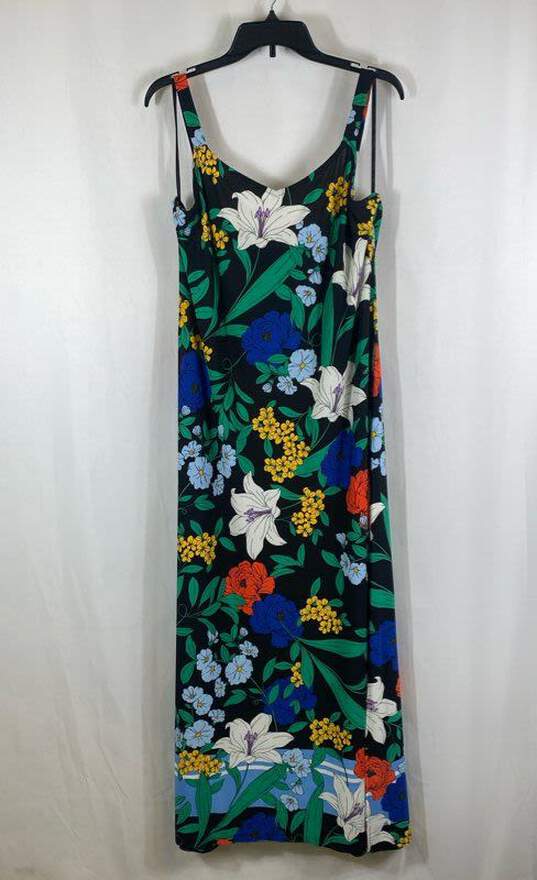 NWT Roz & Ali Womens Multicolor Floral Sleeveless V-Neck Long Maxi Dress Size XL image number 1