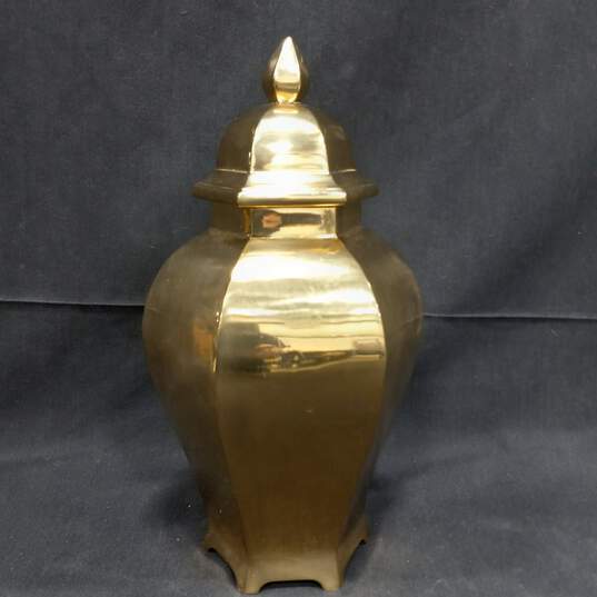 Gold Tone Indian Urn image number 1