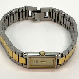 Designer Seiko Two-Tone Chain Strap Rectangle Dial Analog Wristwatch alternative image