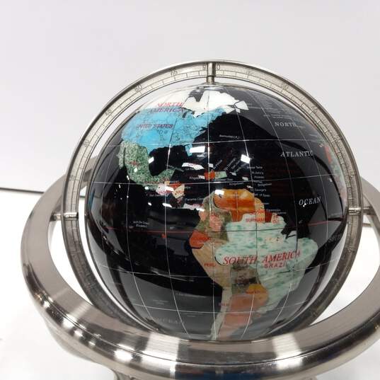 Semi-Precious Stones Tabletop Globe image number 2