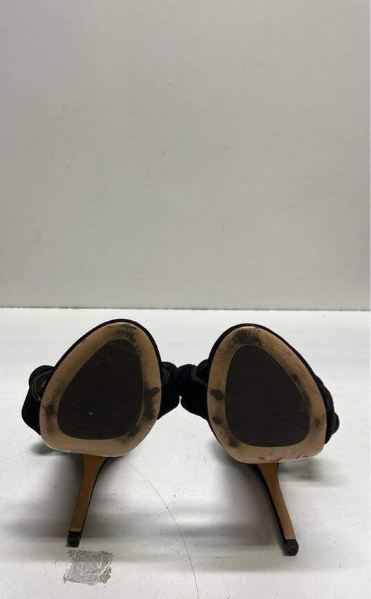 Tony Bianco Black Suede Sandal Pump Heels Shoes Size 5.5 B image number 7