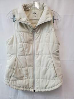 The North Face Women's White Puffer Vest Size M