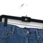 NWT Womens Blue Light Wash Stretch Pockets Denim Cut-Off Shorts Size 30 image number 3