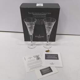 Waterford Millennium Crystal Glasses In Box