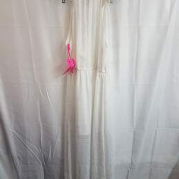Betsey Johnson White Ivory Lace Spaghetti Strap Maxi Dress Size 4 NEW alternative image