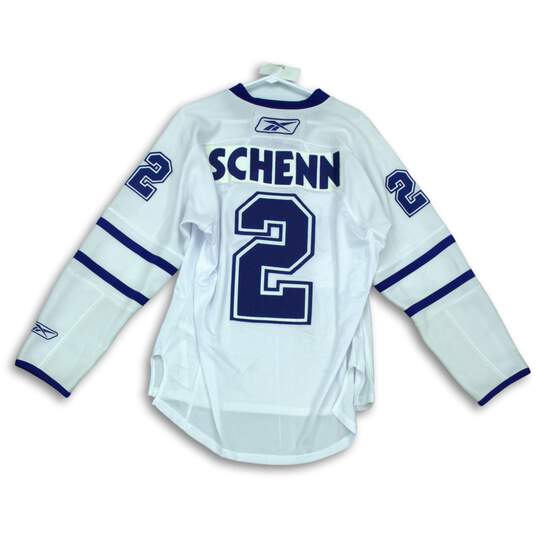 Reebok NHL Toronto Maple Leafs White Blue Mens Jersey #2 Shenn Size S image number 2