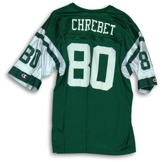 Champion NY Jets Green White Jersey #80 Chrebet For Mens Size XL image number 2