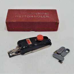 Vintage New Home Buttonholer Sewing Machine Attachment IOB alternative image