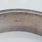 Sterling Silver Lapis Inlay 2 3/4" Diameter Bangle Bracelet 58.8g image number 4