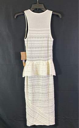 NWT Rachel Roy Womens White Lace Round Neck Sleeveless Bodycon Dress Size M alternative image