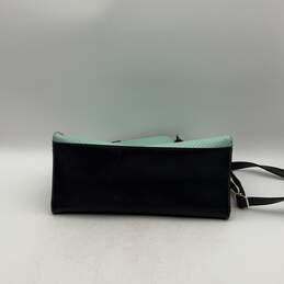 Betsey Johnson Womens Teal Black Adjustable Strap Inner Pocket Satchel Bag Purse alternative image