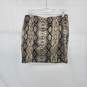 Zara Gray & Black Snake Patterned Mini Skirt WM Size L NWT image number 2