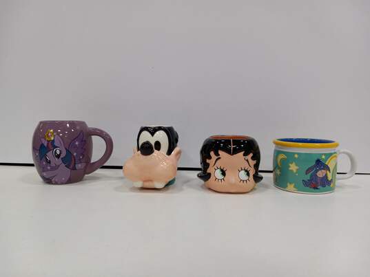 Bundle of Four Novelty Character Coffee Mugs image number 1