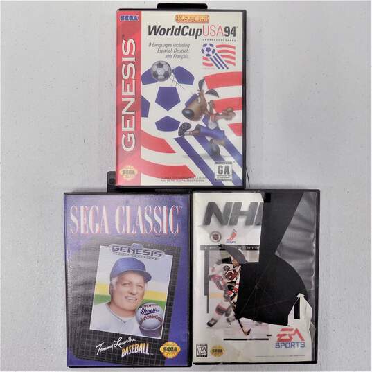 20 Sega Genesis Sports Games in Cases Mike Ditka Power Football NBA Action 94 image number 6