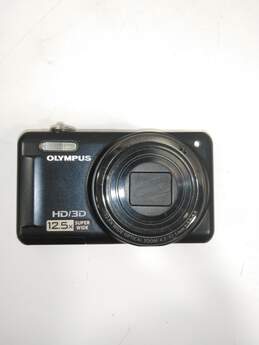 Black Olympus Digital Camera w/ 2 Batteries & Soft Case alternative image