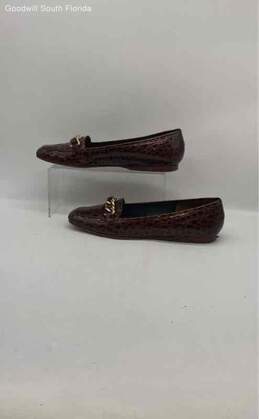 Enzo Angiolini Womens Ealinella Brown Croco Print Medium Loafer Shoes Size 10N