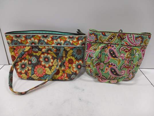 Pair of Vera Bradley Floral Tote Bags image number 2