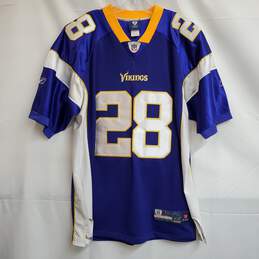 Reebok On Field Minnesota Vikings Embroidered Adrian Peterson NFL Jersey 42