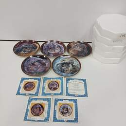 Bundle of 5 Assorted Collectors Plates w/Certificates of Authenticity