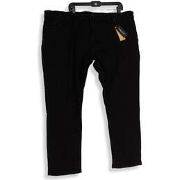 NWT Kenneth Cole Mens Black 5-Pocket Design Straight Leg Jeans Size 44x30