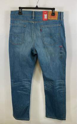 NWT Levi's Mens Blue 514 Pockets Low Rise Denim Straight Jeans Size 36 alternative image