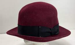 Bailey of Hollywood Tino LiteFelt Fedora Hat Size Large Burgundy