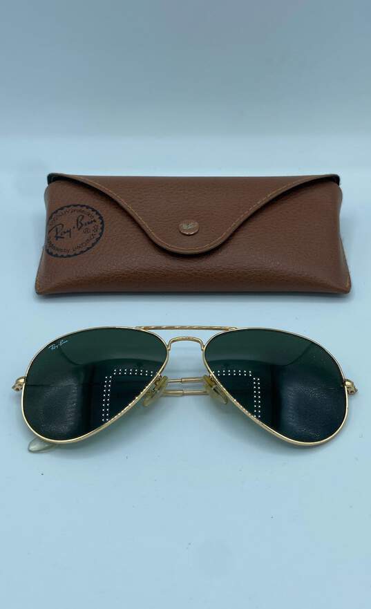 Ray Ban Gold Sunglasses - Size One Size image number 1