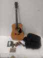 BURSWOOD ACOUSTIC GUITAR IN CASE w/ ACCESSORIES image number 1